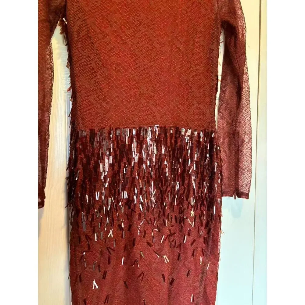 Gucci 2010 sequin lace dress Runway size US 2 - Picture 12 of 14